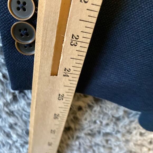 Men’s. Sport Smart Sfera Bleu Blazer With elbow Patches Slim Fit Size 42 - Picture 5 of 12